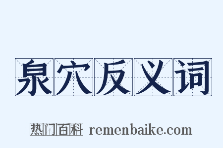 泉穴反义词是什么意思的图片